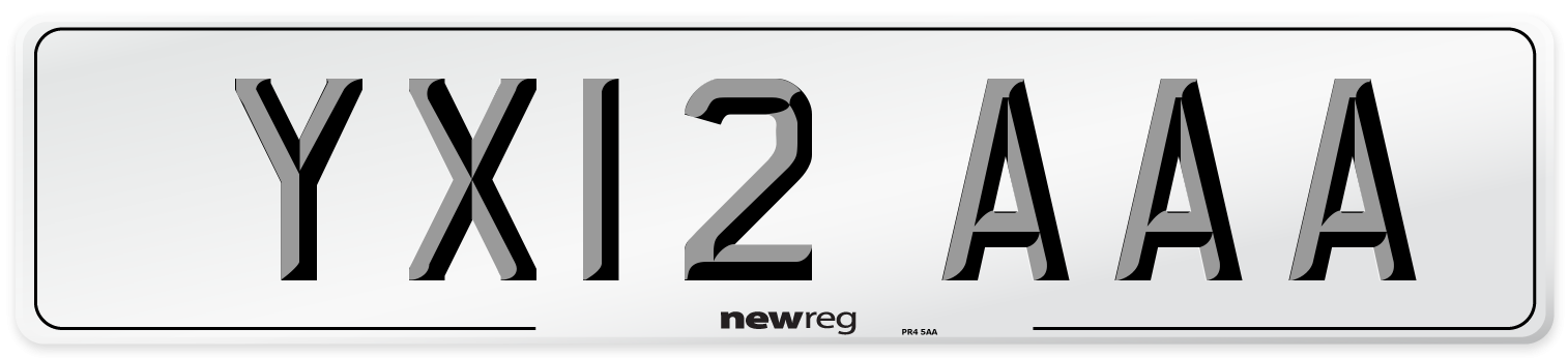YX12 AAA Number Plate from New Reg